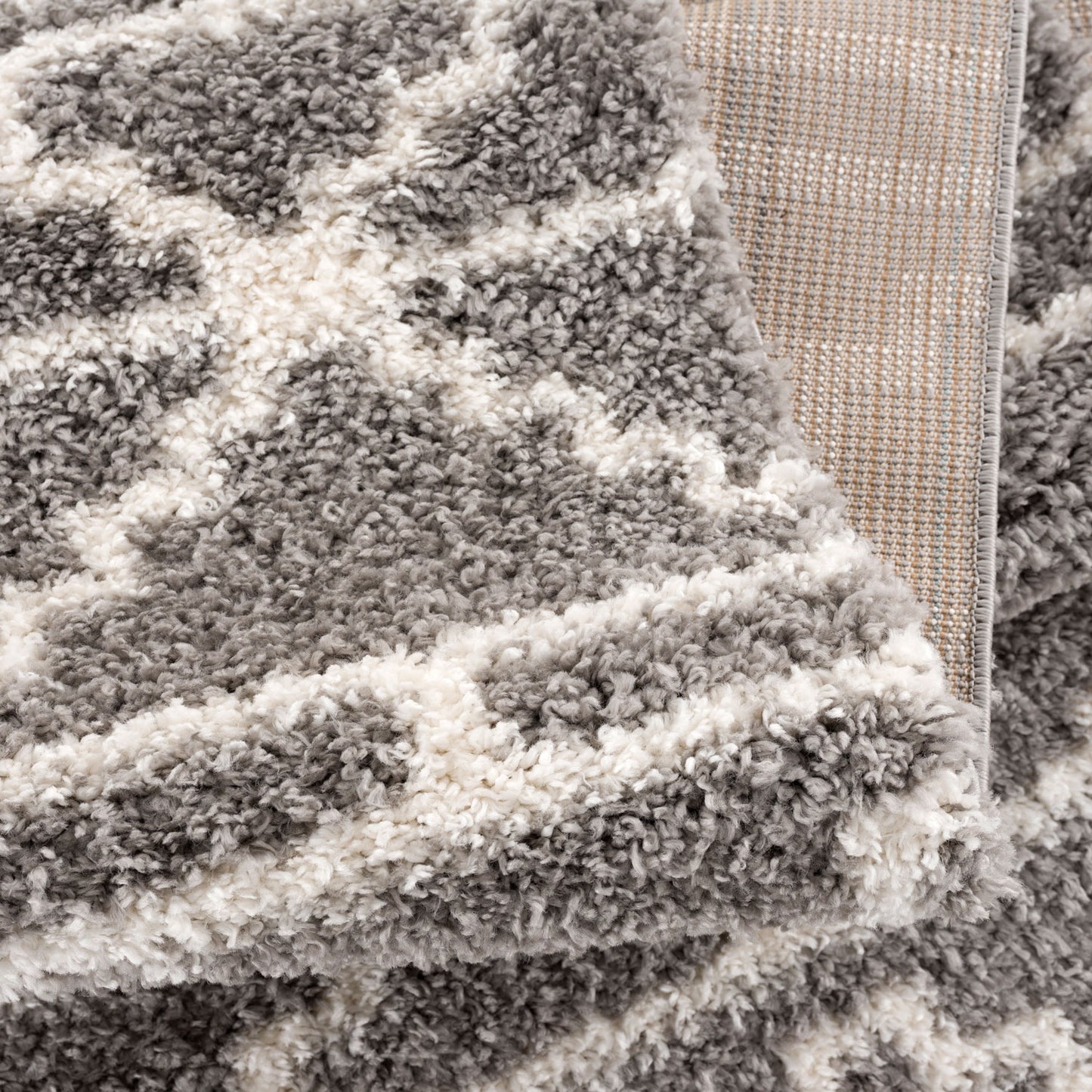 Tapis Pulpy 530 gris shaggy