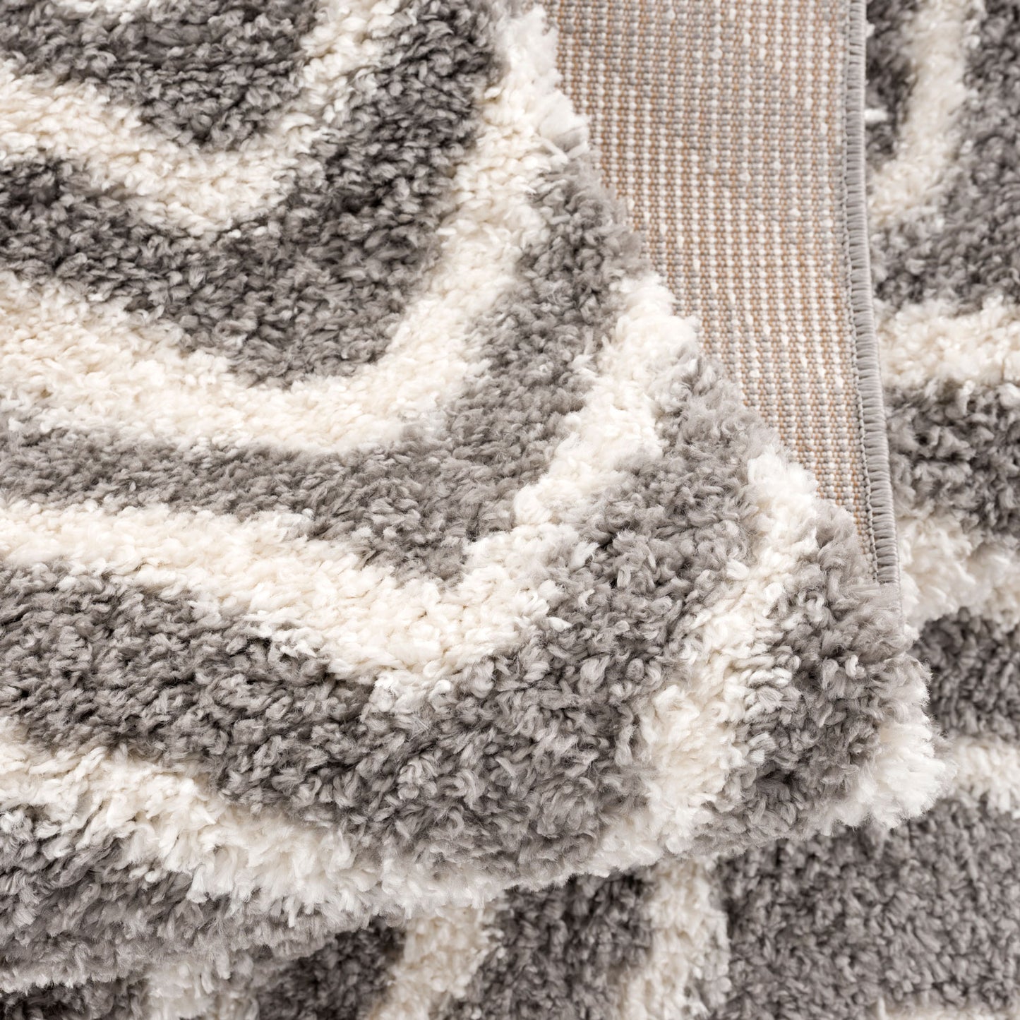 Tapis Pulpy 531 gris shaggy
